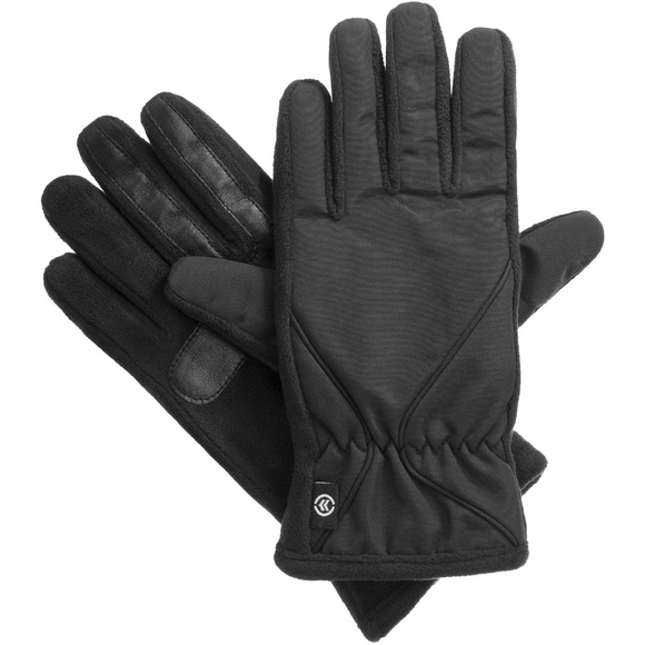 ISOTONER Black Woven Fleece smarTouch THERMAflex Sport Womens Gloves M L - Picture 1 of 1